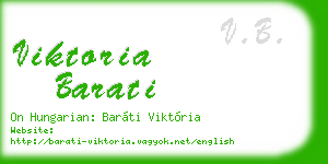 viktoria barati business card